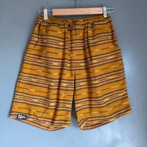 FEEL GOOD Youth XL Yellow Made in Guatamala Drawstring Shorts Hippie Summer